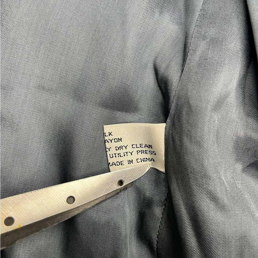 ~ Vintage Cellini Collection Blazer‎  Coat Regular 100% Silk 100% Rayon